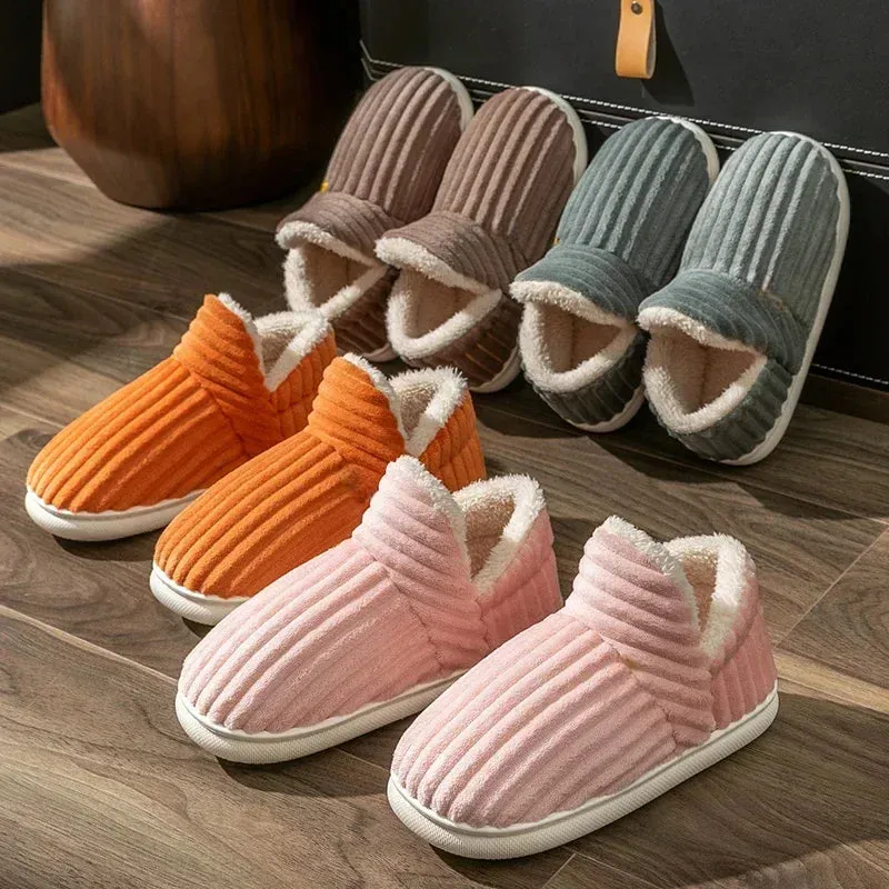 Solid Colored Quilted Pattern Slippers