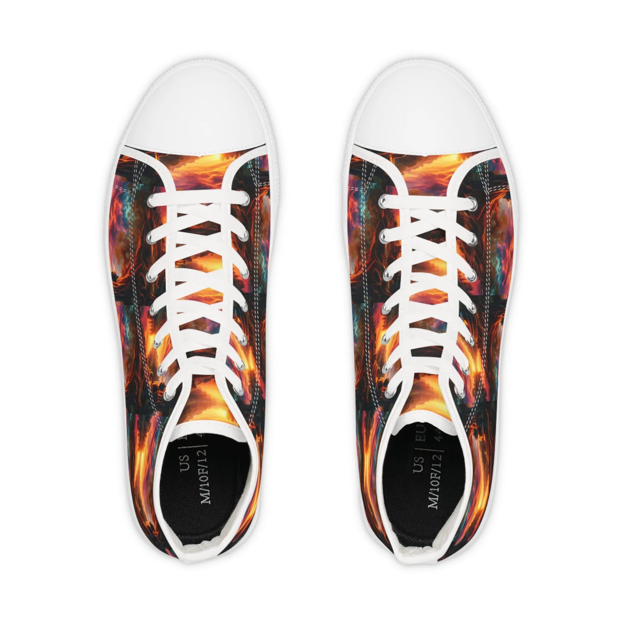 Tranquility Artistic High Top Sneakers by Gregg Acini Adoree Designs