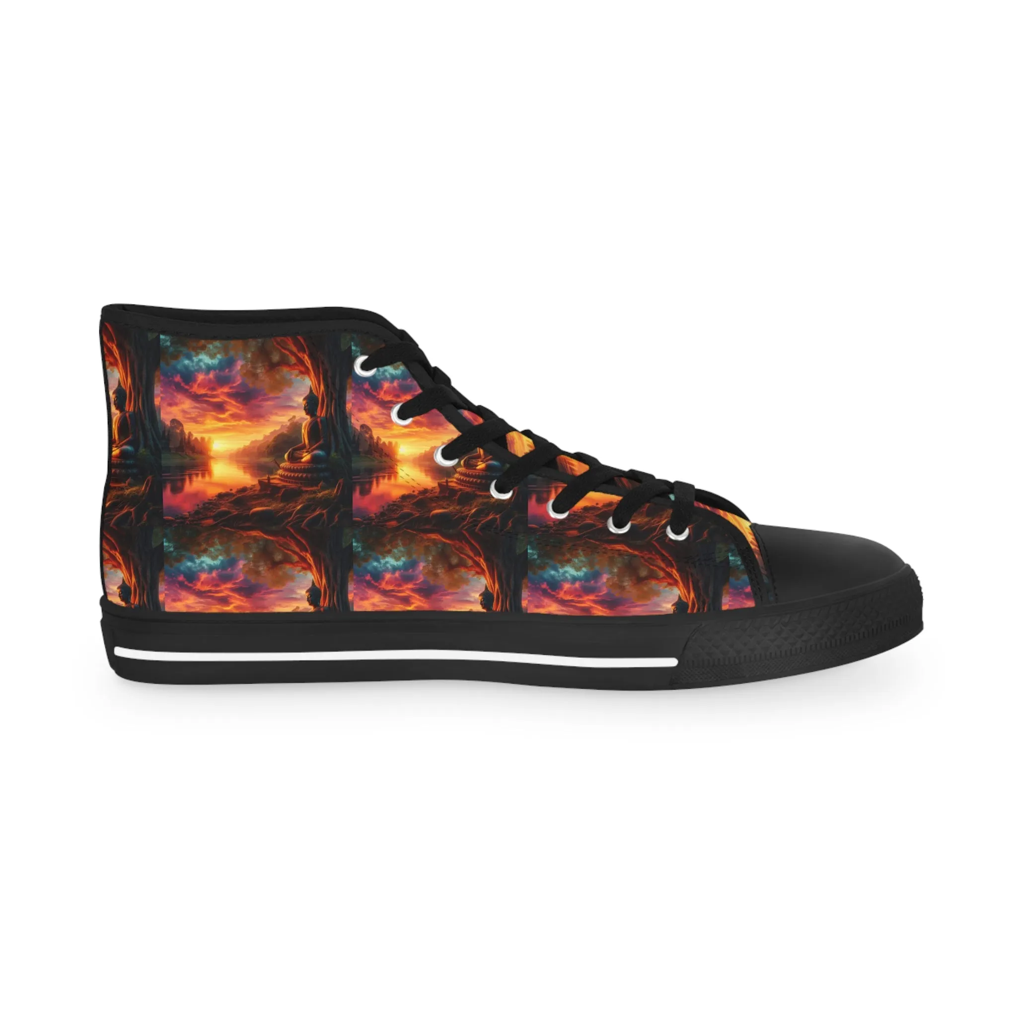 Tranquility Artistic High Top Sneakers by Gregg Acini Adoree Designs