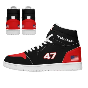 Unique Gift,Personalized 47 Trump Sneakers, Custom Colorful High Top Shoes, Stylish Shoes