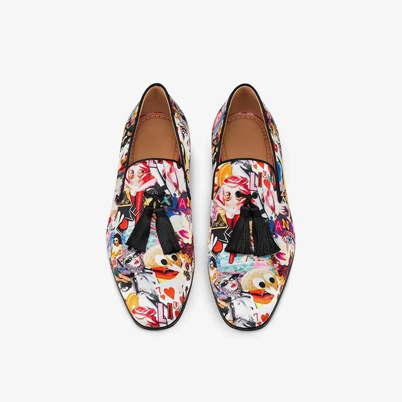 Vibrant Graffiti-Inspired Loafers