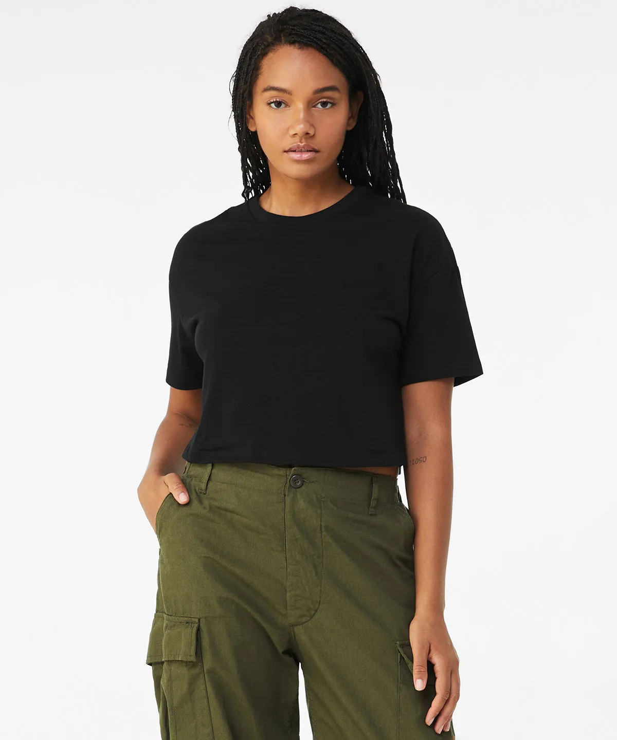 Vintage White - Women’s Jersey crop tee