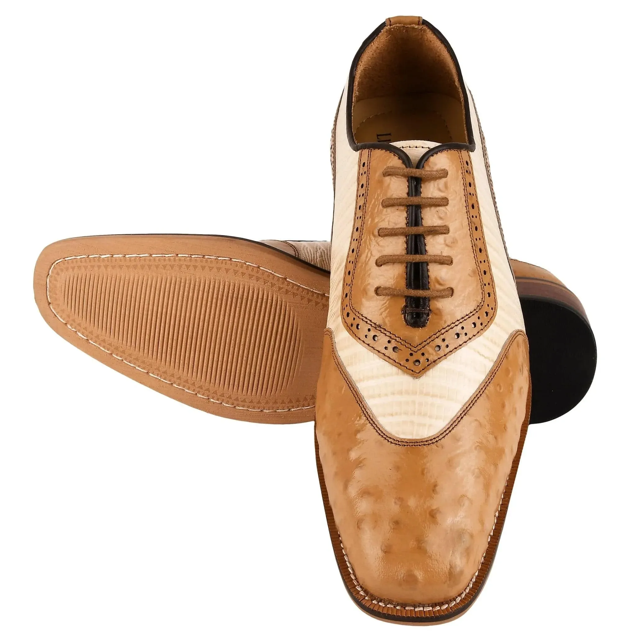William Leather Two-Toned Oxford Shoes