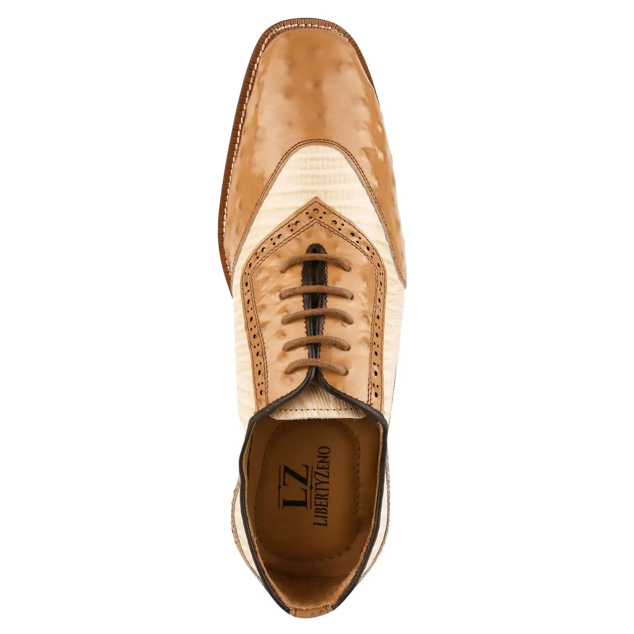 William Leather Two-Toned Oxford Shoes