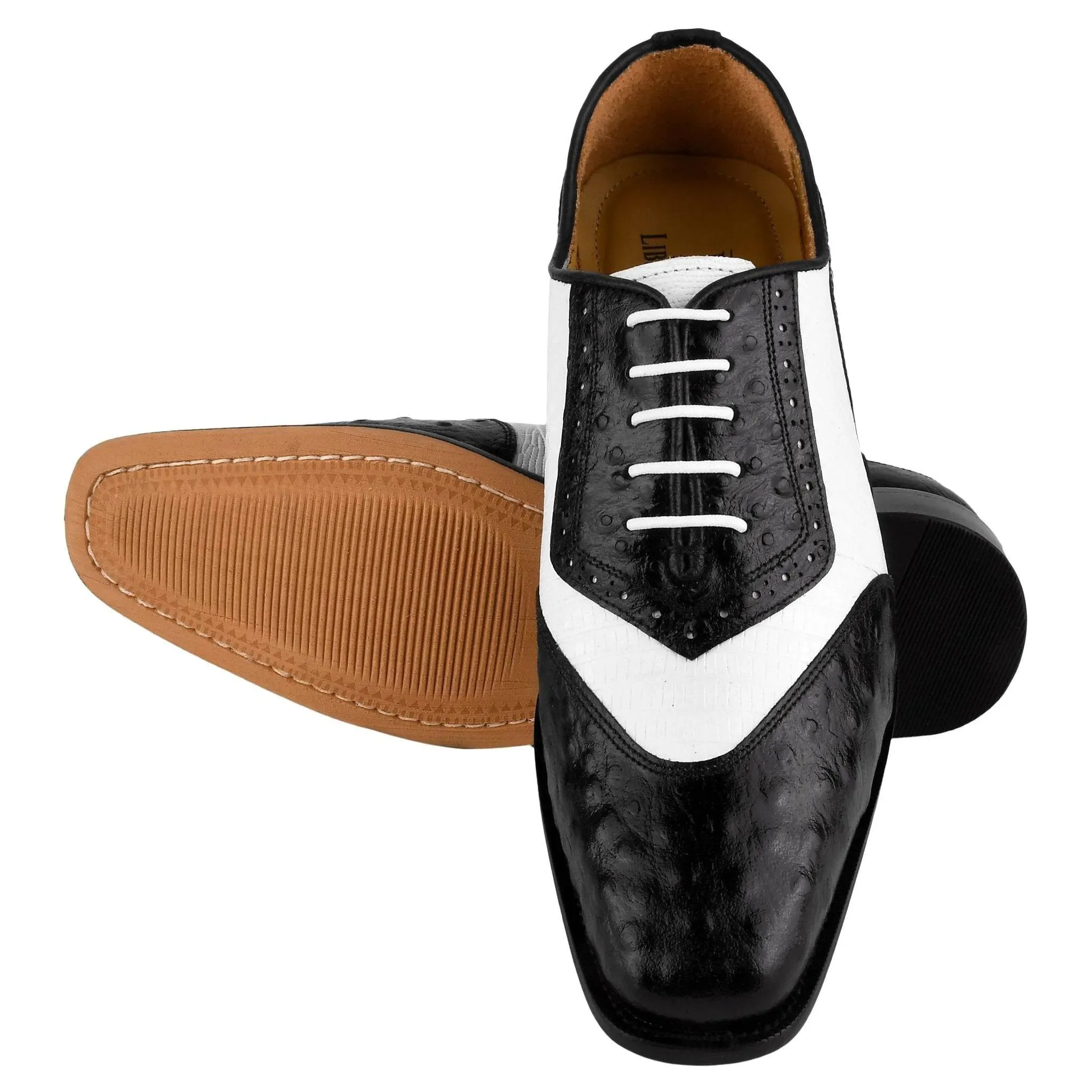William Leather Two-Toned Oxford Shoes