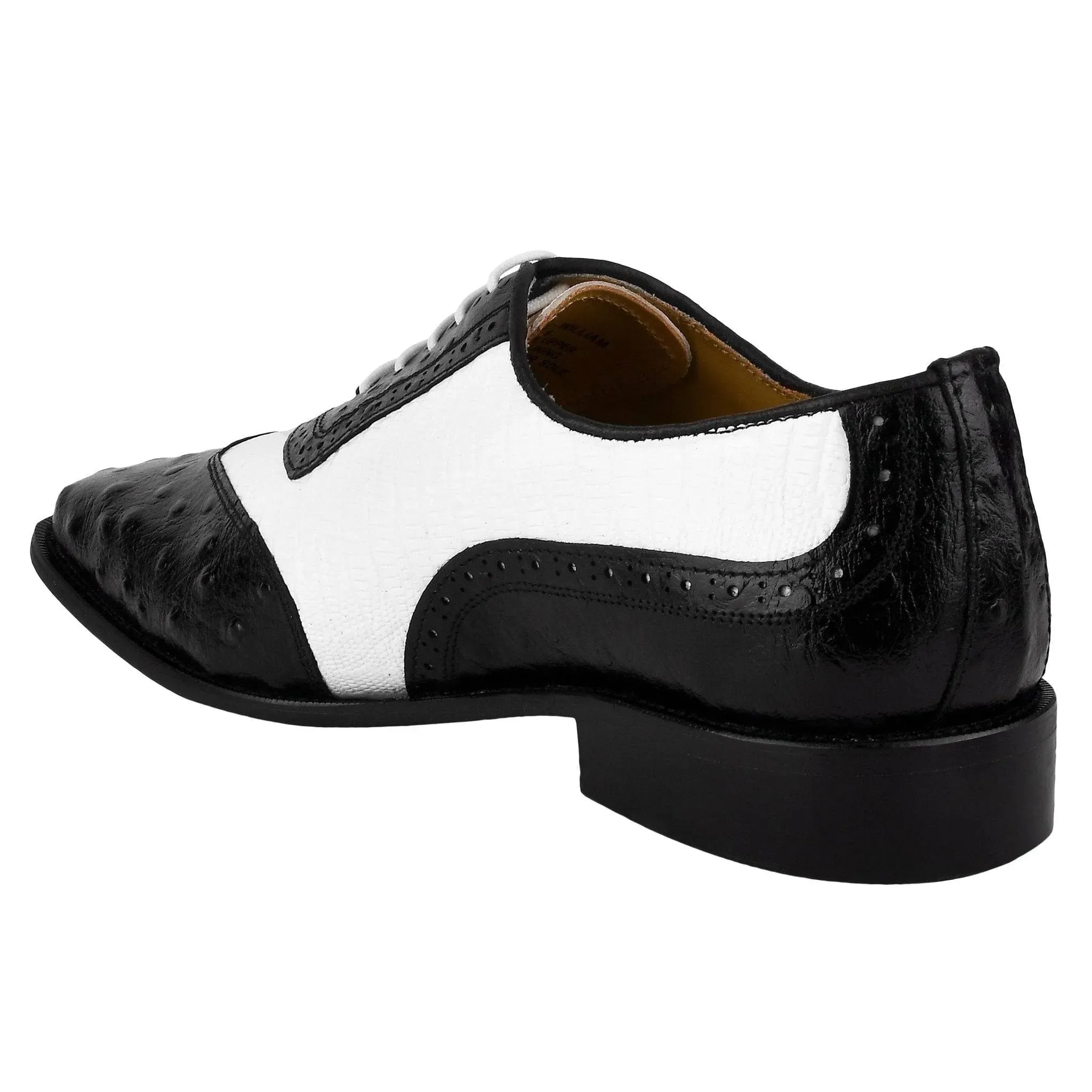 William Leather Two-Toned Oxford Shoes