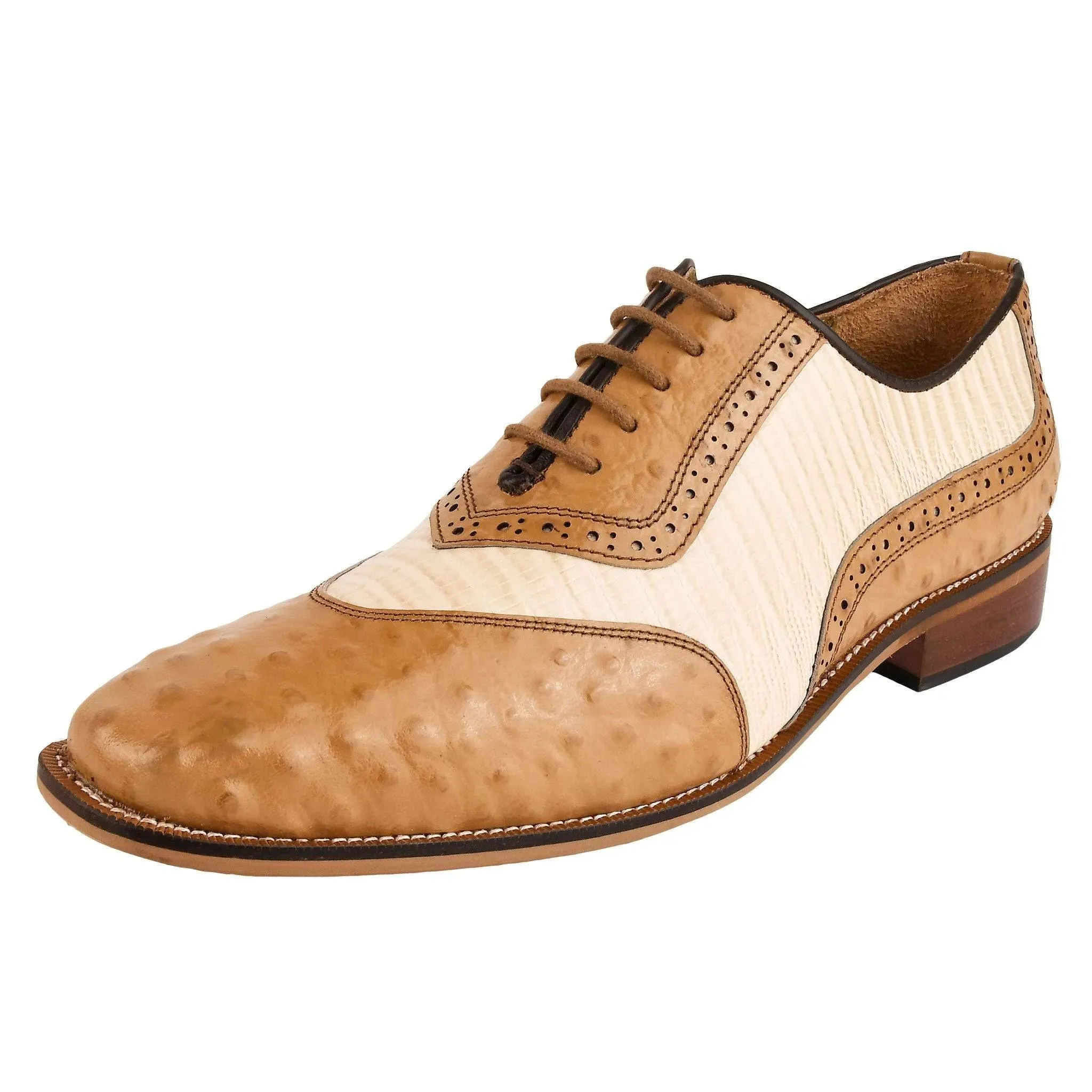 William Leather Two-Toned Oxford Shoes