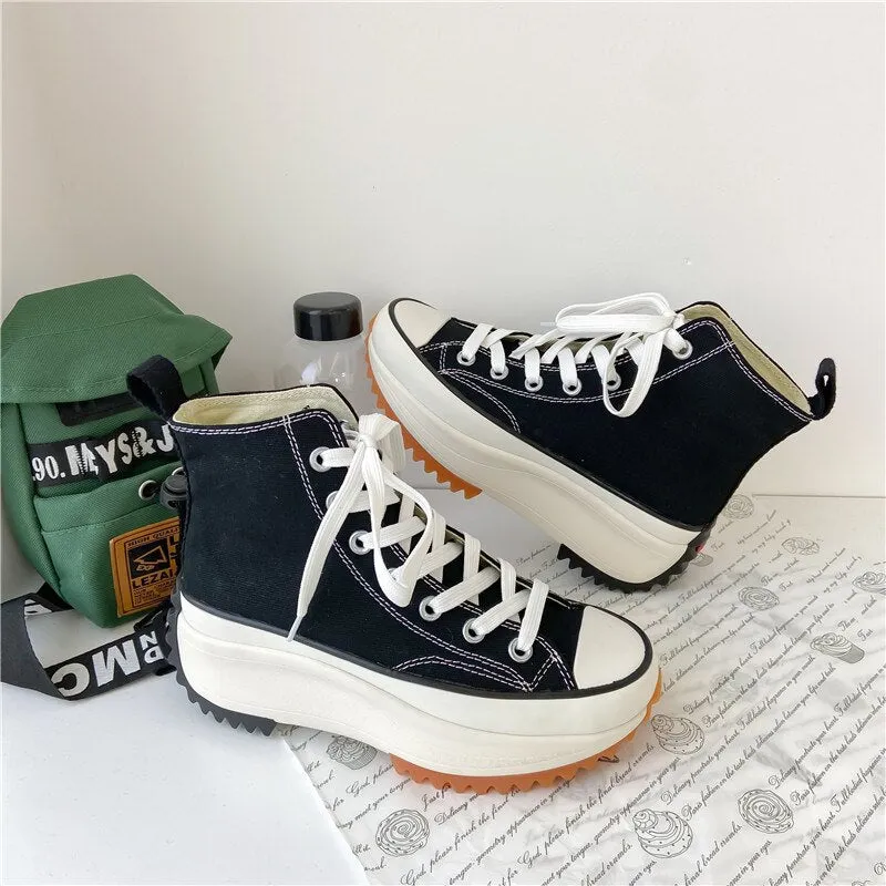 Women Canvas Shoes Trainers High Top Sneakers