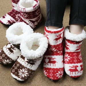 Women's Christmas Plush Slippers Clearance