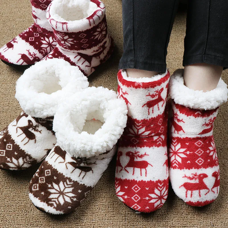 Women's Christmas Plush Slippers Clearance
