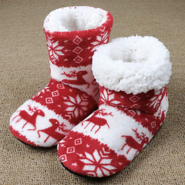 Women's Christmas Plush Slippers Clearance