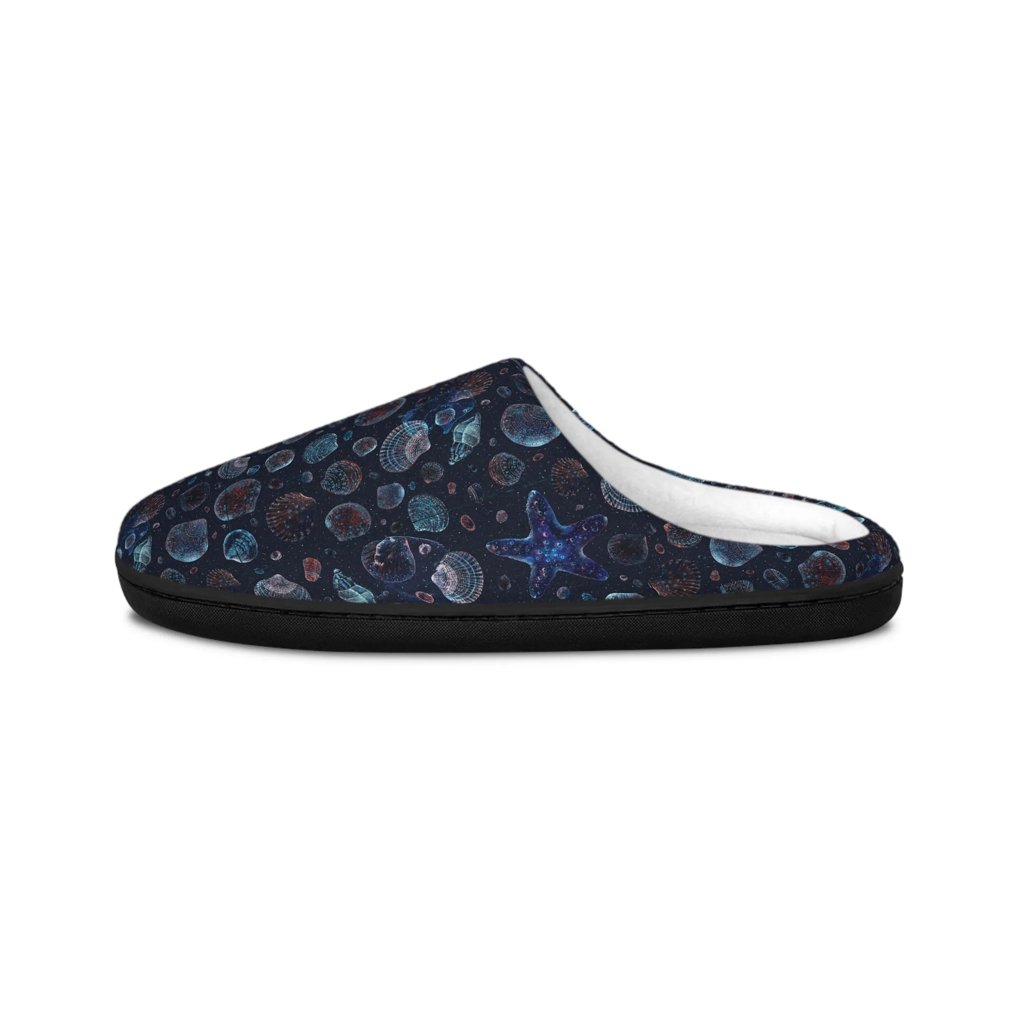 Women's Indoor Slippers - Seascape Dark Botanicals Collection