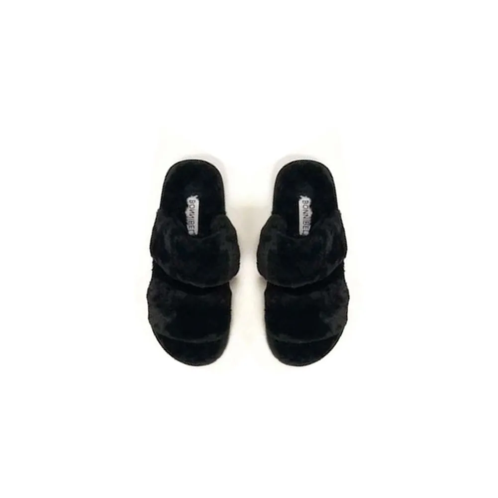 Womens Slippers Faux Fur Comfortable Soft Plush Casual Warm Indoor House Shoes