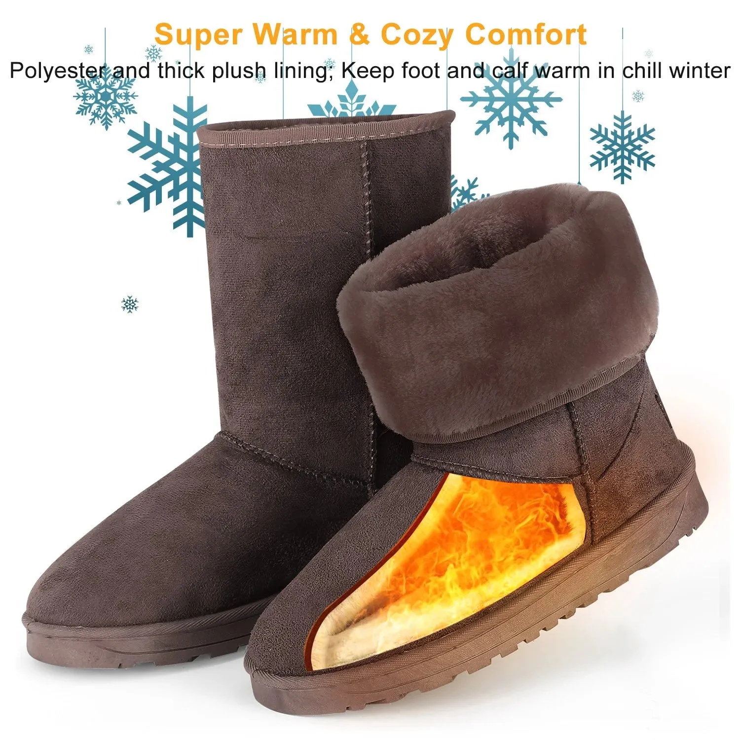 Women’S Snow Boots (Chocolate 5)