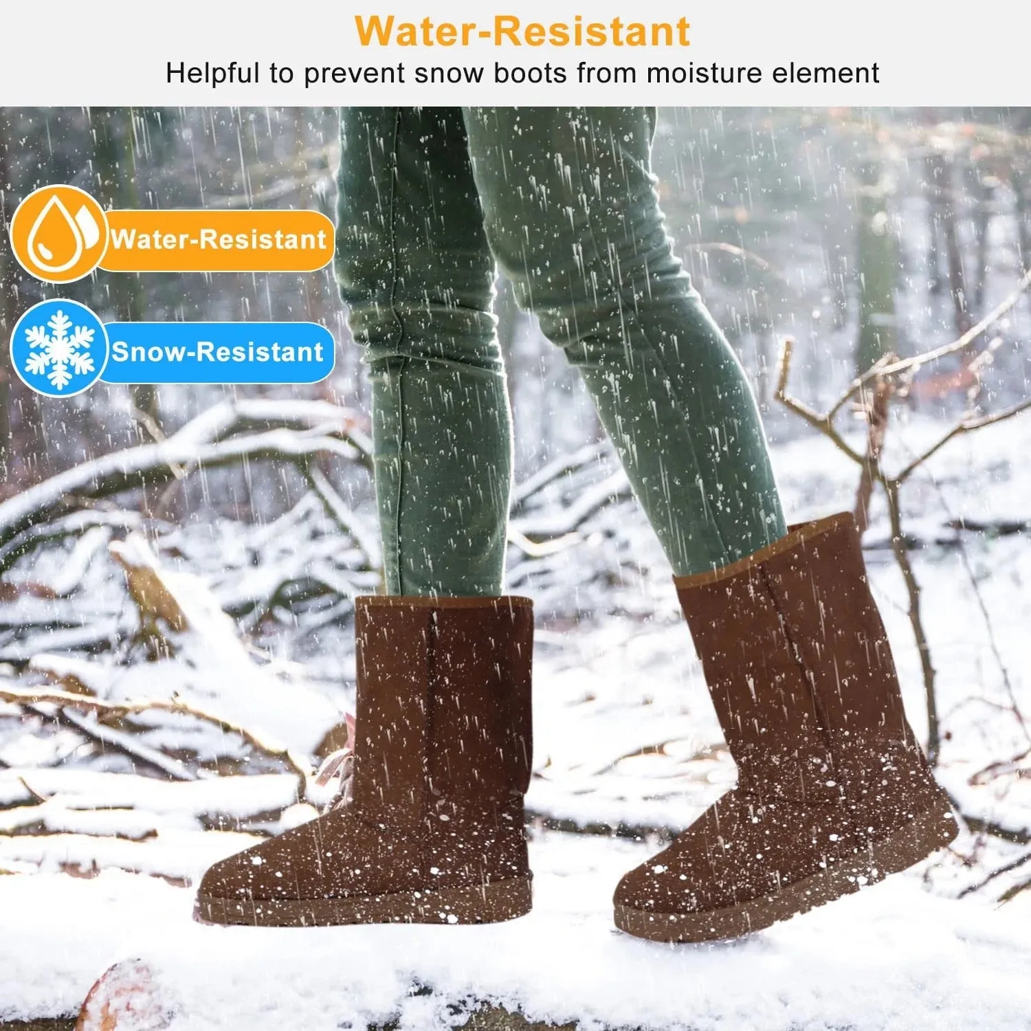 Women’S Snow Boots (Chocolate 5)