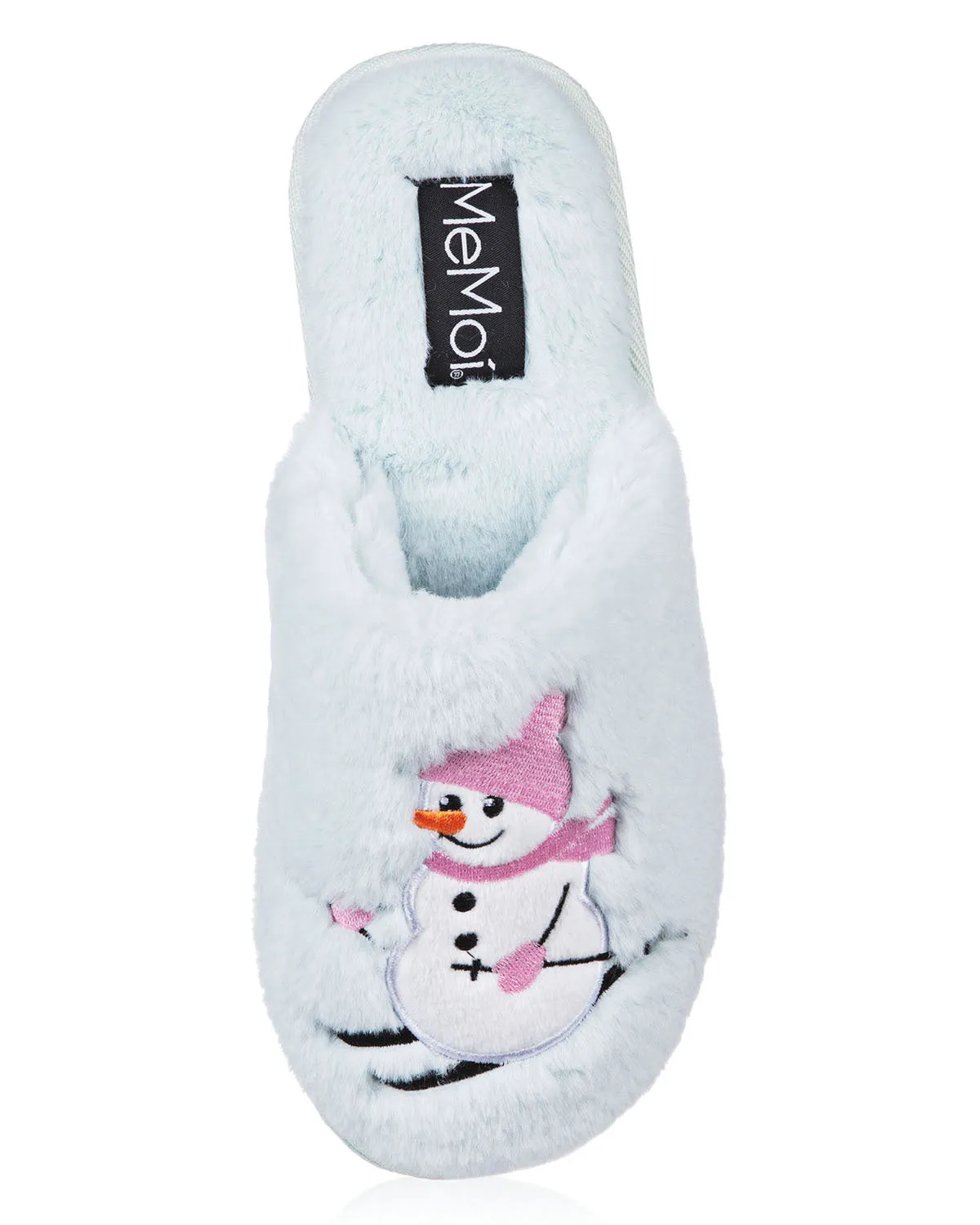 Women's Snowman Ski-Sons Hard Bottom Plush Slippers